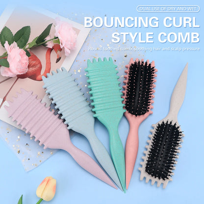 5 Colour Multi-Purpose Fashionable Hair Brush