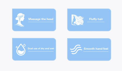 5 Colour Multi-Purpose Fashionable Hair Brush