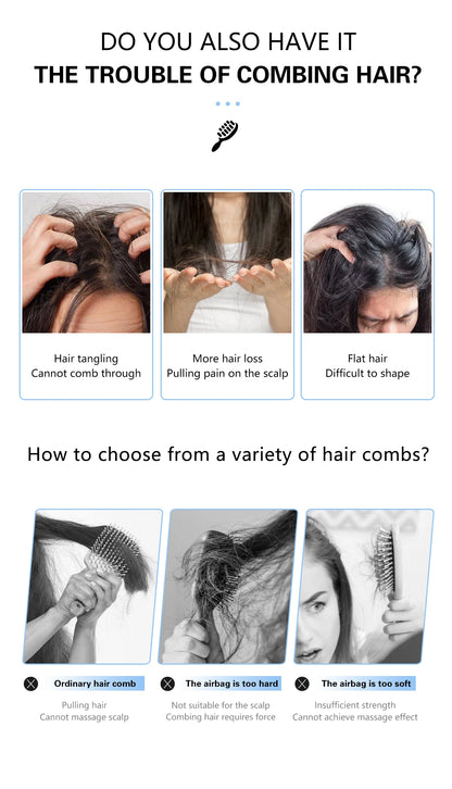 5 Colour Multi-Purpose Fashionable Hair Brush